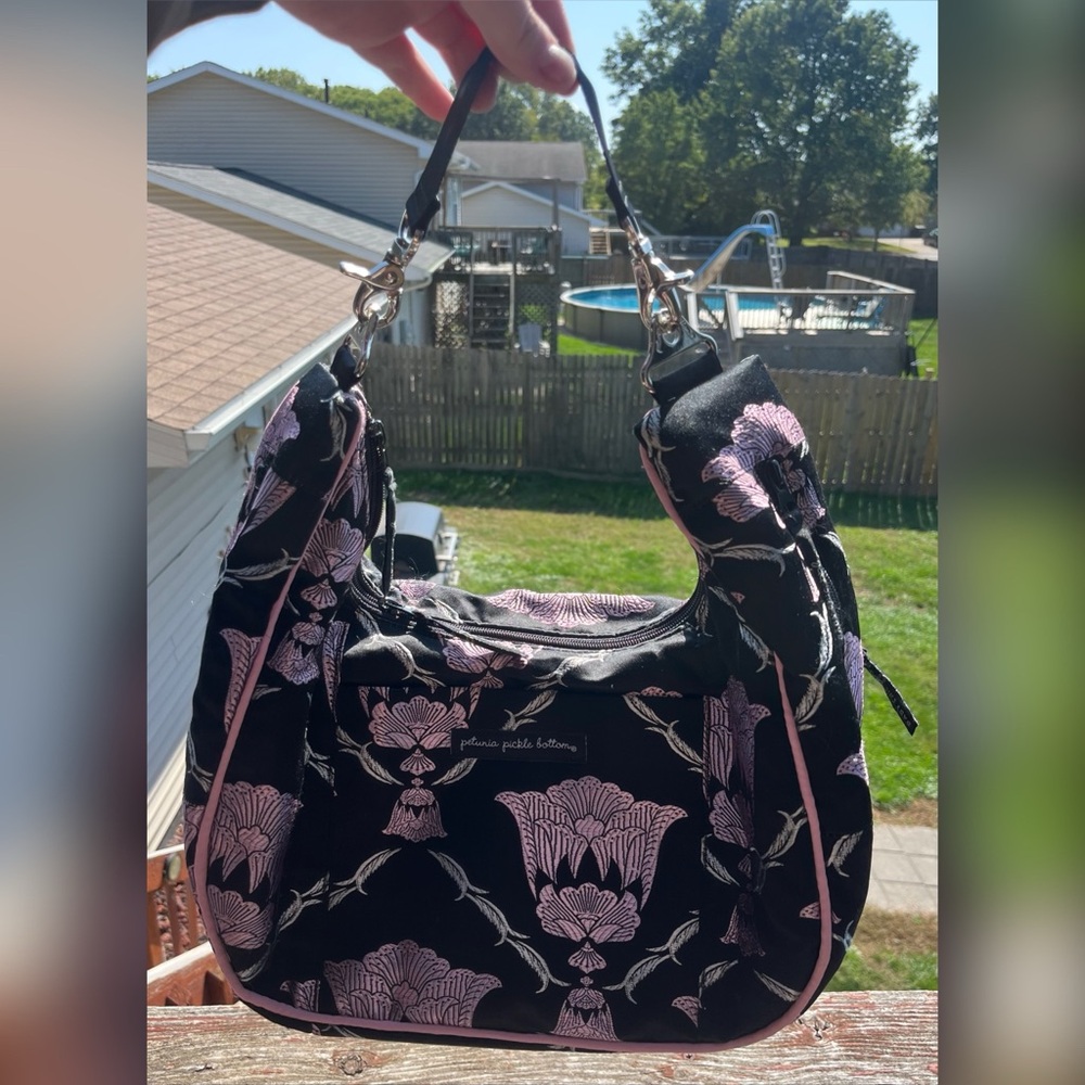Petunia Pickle Bottoms Floral Shoulder Bag 💜